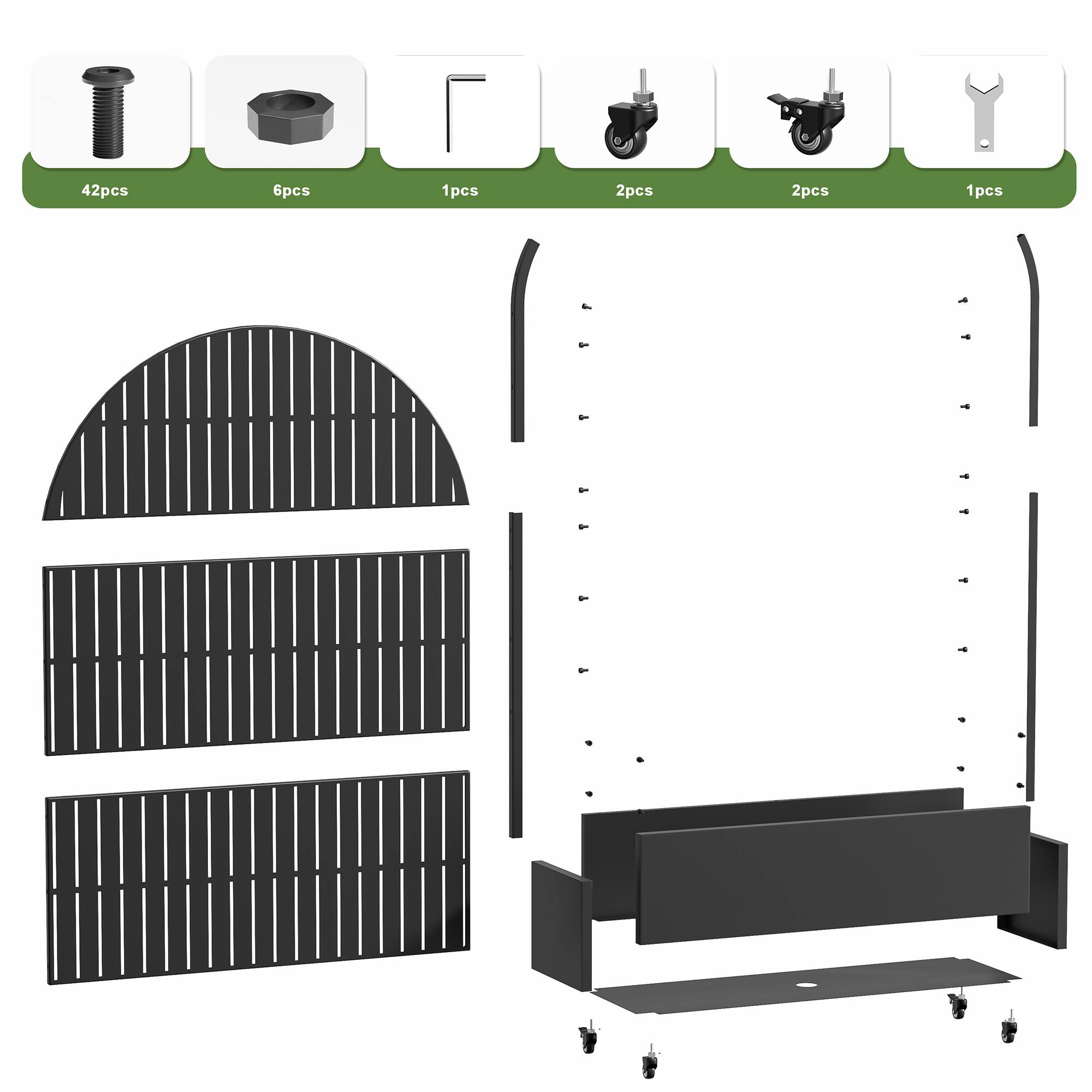 42pcs  
6pcs  
1pcs  
2pcs  
2pcs  
1pcs