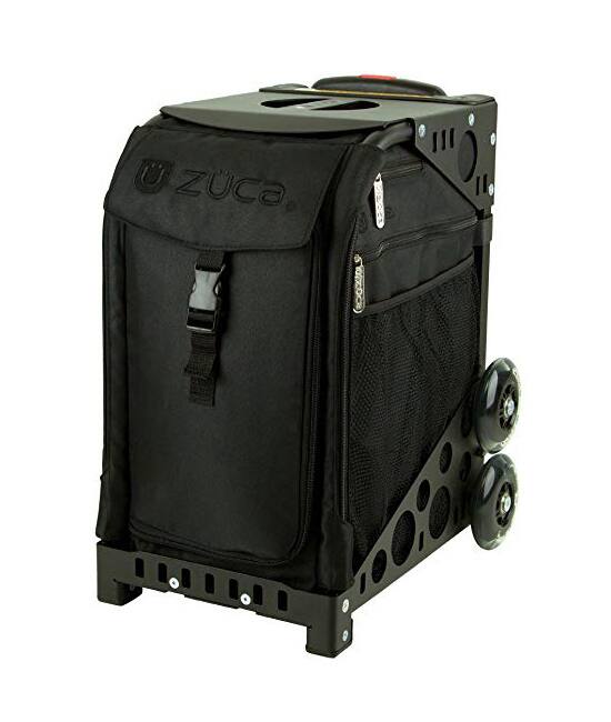 Back. Zuca - Zuca Stealth Sport Insert Bag with Pro Packing Pouch Set (5 Large/1 Small) - Black.
