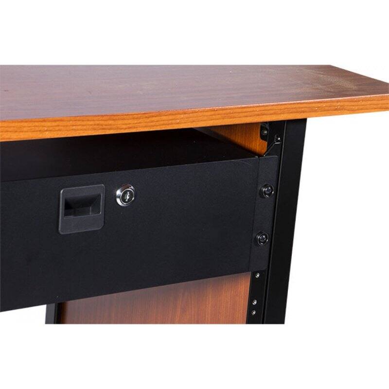 Alt View 1. On Stage Stands - OnStage RDLS3000 3U Locking Rack Drawer, Shallow (RDLS 3000) Black - Black.