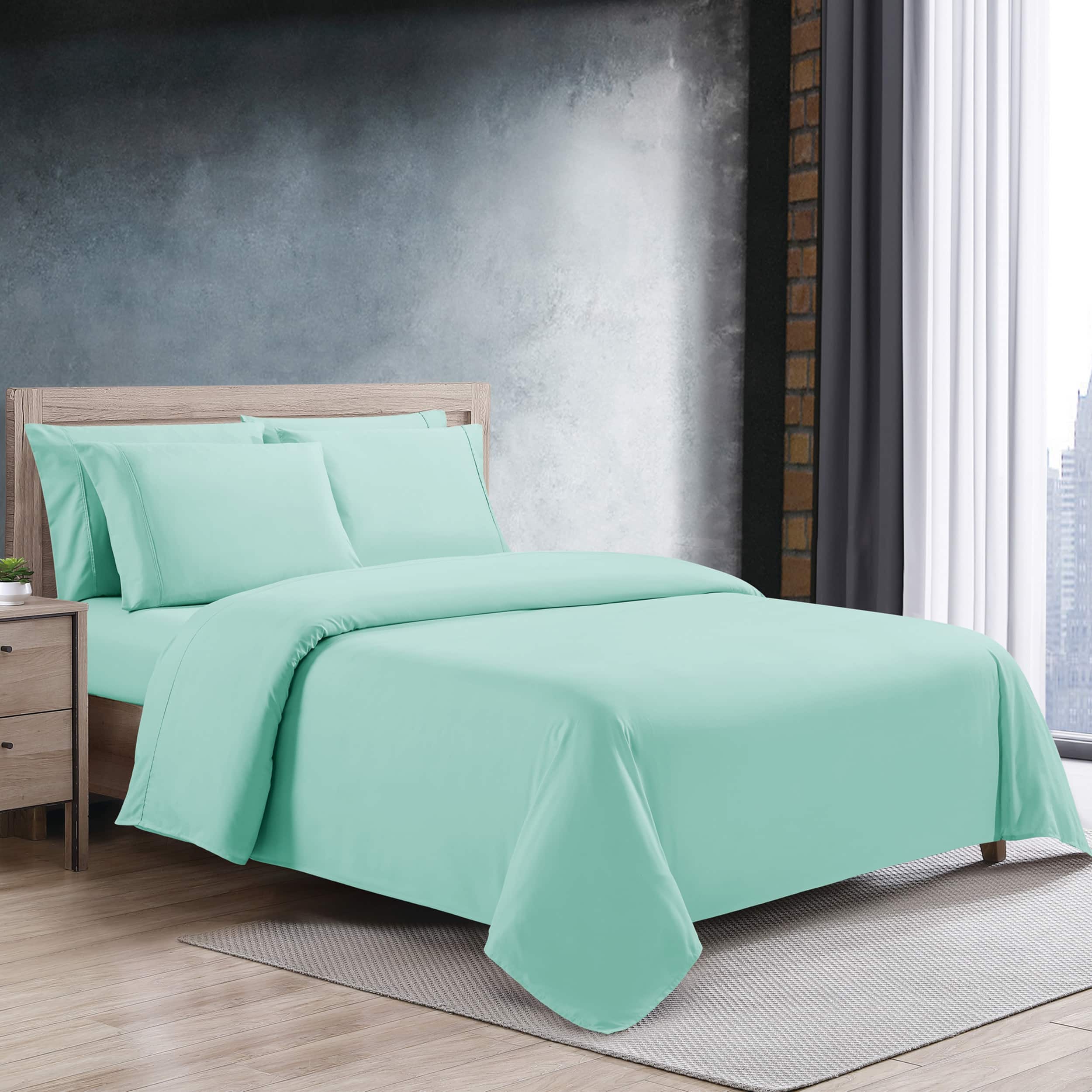 Kathy Ireland - Cool Max 6 Piece Ultra Soft Sheet Set - Sea Foam price history on PriceWatchPro