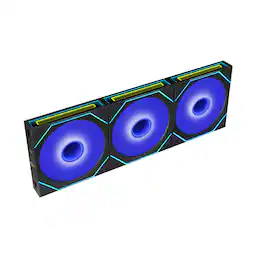 Lian Li - UNI FAN SL Infinity Flex 120mm Normal Blade (NOT Reverse) ARGB Fan, 3 Pack, Controller Included, (12SLIN1F3B) - Black
