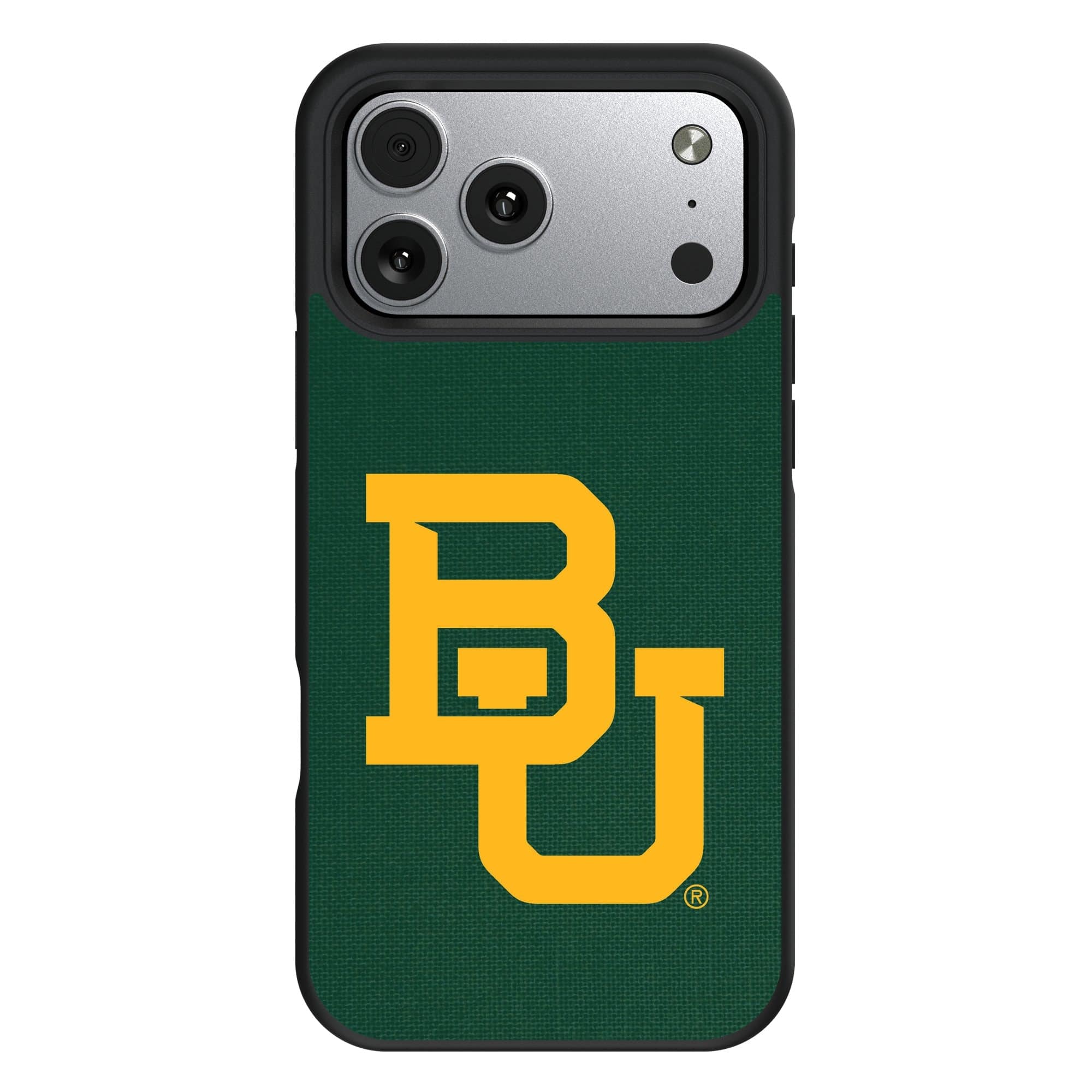 Front. Keyscaper - Baylor Bears Bump Case with 8.2ft Drop Protection - 16 Pro Max - Black.