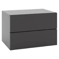 Costway 1 PCS Floating Nightstand with Drawer Storage Modern Floating Bedroom Shelf - Gray - Front_Zoom