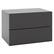 Front. Costway - 1 PCS Floating Nightstand with Drawer Storage Modern Floating Bedroom Shelf - Gray.