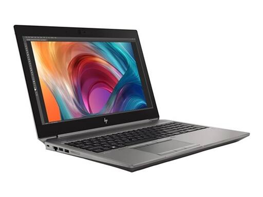 Alt View 1. HP - ZBook 15 G6 15.6" FHD Intel Core i7-9850H 2.6 GHz 32GB DDR4 256 GB SSD NVIDIA Quadro T1000 Windows 11 Pro Laptop - Gray.