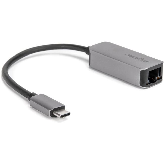 Front. Rocstor - Rocstor USB-C to Gigabit Network Adapter Compatible with Mac & PC - Rocstor Premium USB-C to Gigabit Network.
