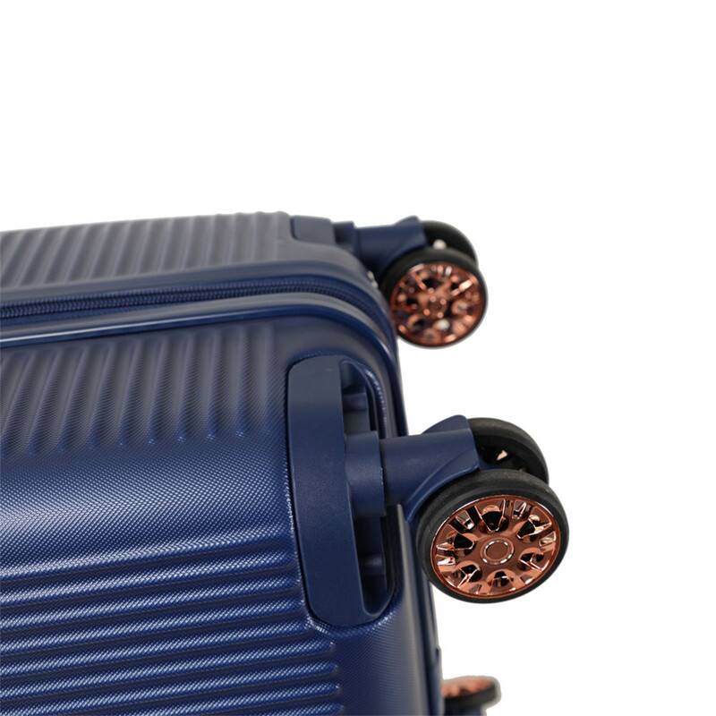 Alt View 4. HTUTWOO - Hard Luggage 4-Piece Set - 360° Dual Rotating Four-Wheel Suitcase, Password Lock, Lightweight Universal Wheel Carry-On - Blue.