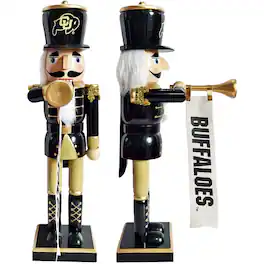 Santa's Workshop - Colorado Buffaloes 14" Bugler Nutcracker - Black