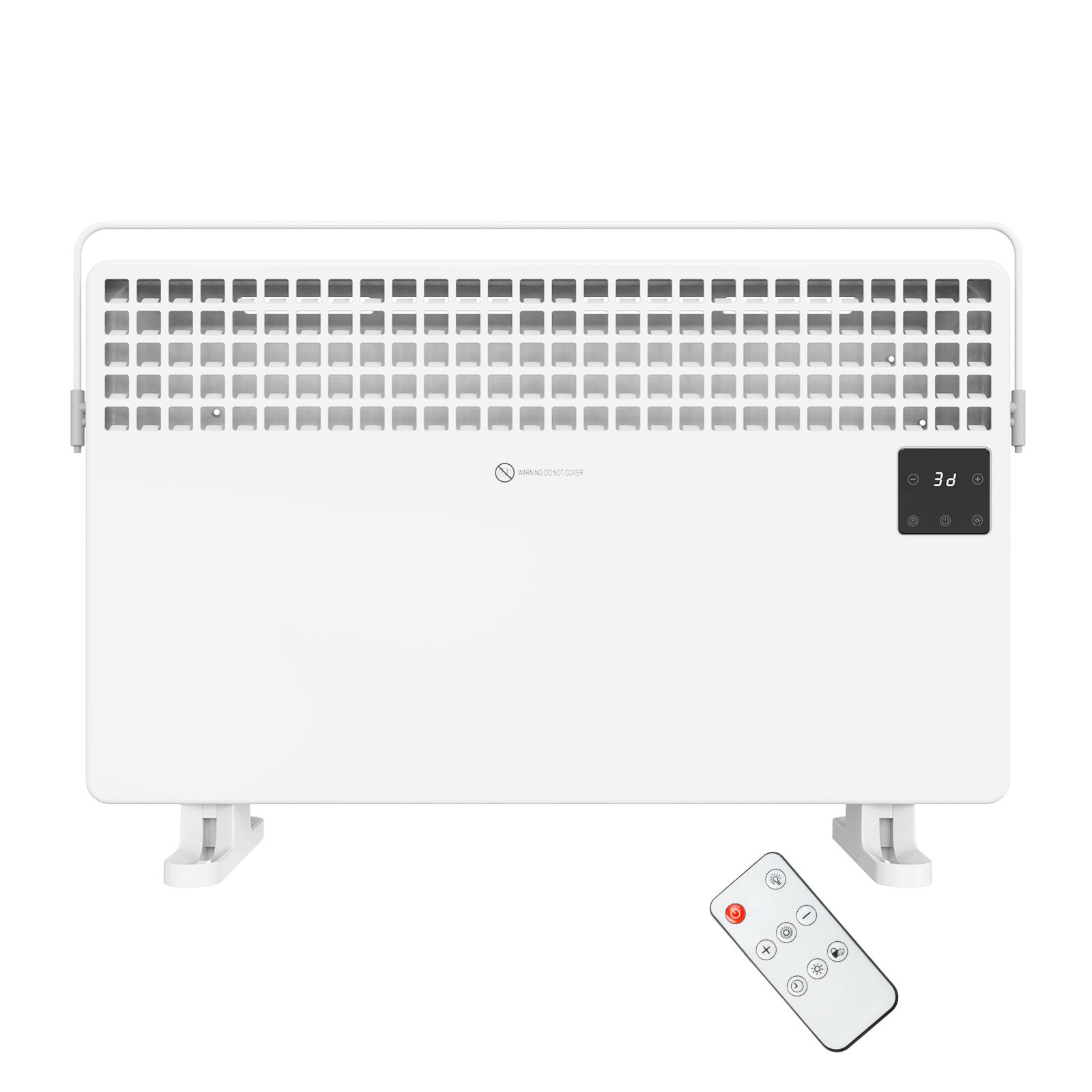 Alt View 8. Winado - 1500W Panel Heater with Remote Control, Radiant Electric Space Heater 12H Timer, LCD Touch Screen - White.