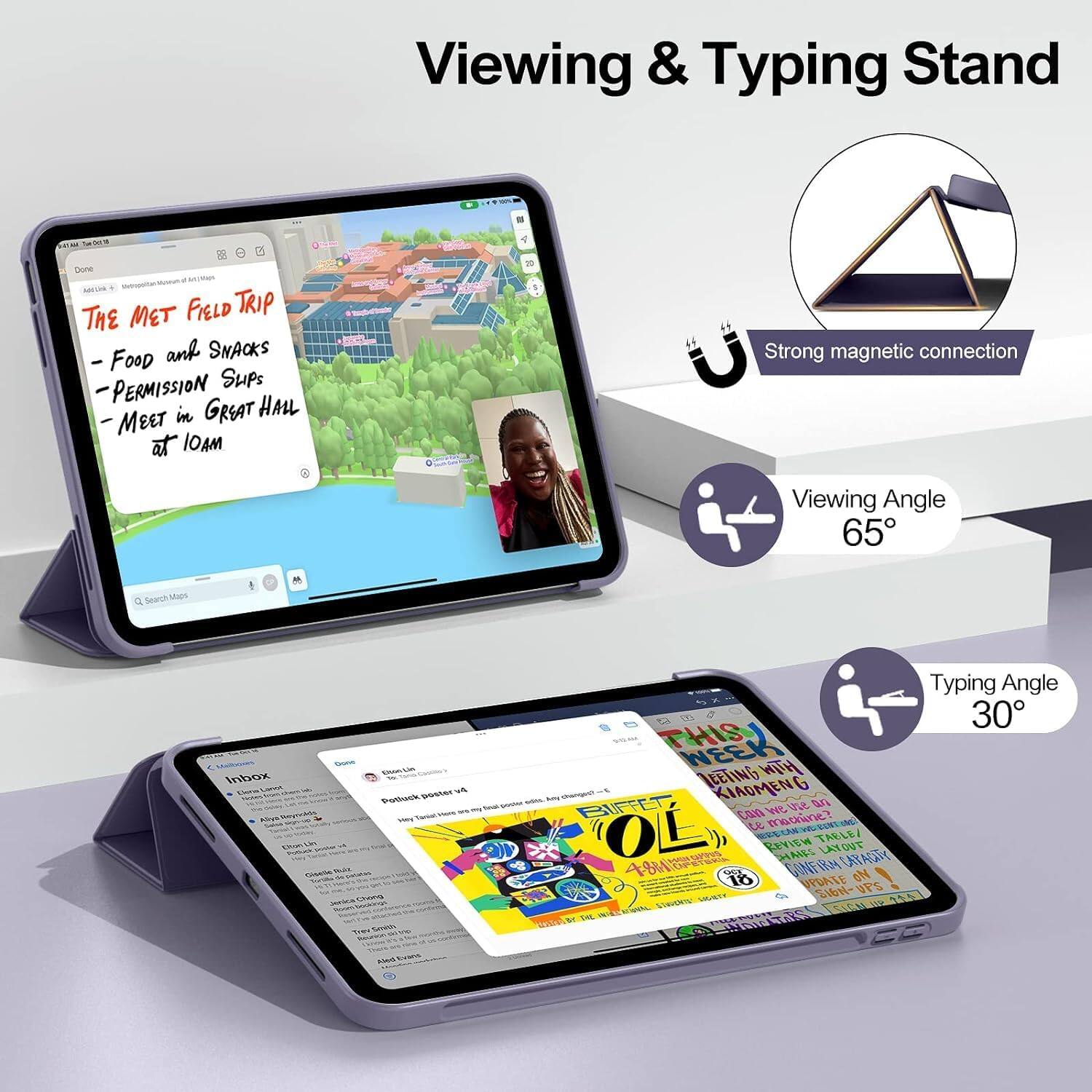 Viewing & Typing Stand

100ML
4
Done Add Link THE MET FIELD TRIP - Food and SNACKS - PERMISSION Slips - MEET in GREAT HALL at 10AM
Strong magnetic connection
Viewing Angle 65
Search
Meltodaws Dons Inbox EbsnLin Una Lanyl Potjuck poster Regricida Tarked Max Aliva Hey Elton L good Posfuck Gisele Milk LECOOK Jenica Chang Treil Service in Share Aled trans
Typing Angle 30 THIS WEEK LEETING WITH kny Orainigin' BLIFFET, XIAOMENG we vie an can machine? u OL 4.88/18 CAMPOS STERIA REVIEW HAIRS CONFIRM TABLE LAYOUT CAPACITY OCT ON 18 UPDATE YT0-04 SIGN-UPS KEEP SIGN BY THE mecnow HARA