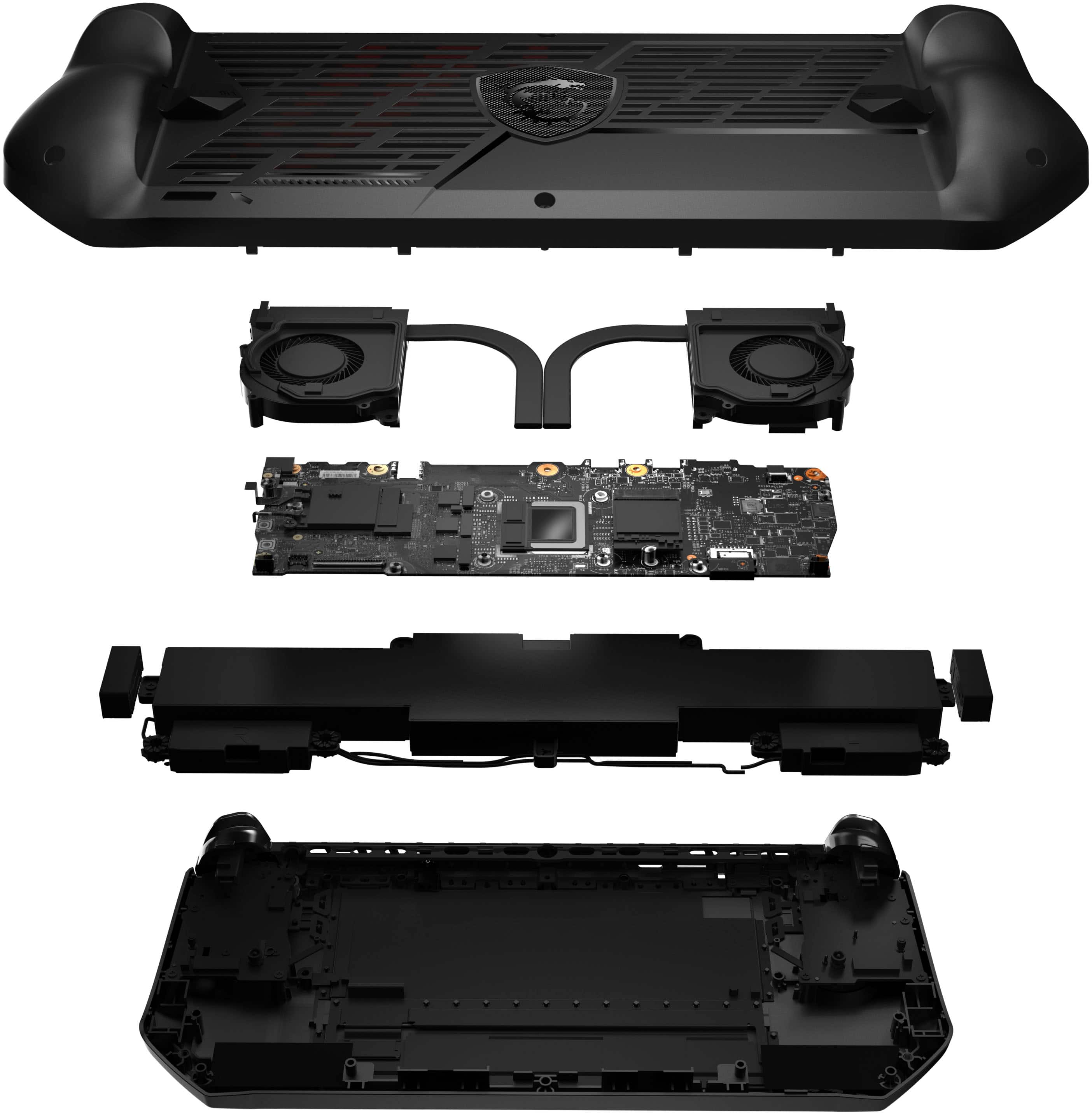 Alt View 11. MSI - Claw 7 AI+ A2VM 7" 120Hz FHD 1080P Gaming Handheld- Intel Core Ultra 7-258V - Intel Arc -32GB - 512GB SSD Console - Black.