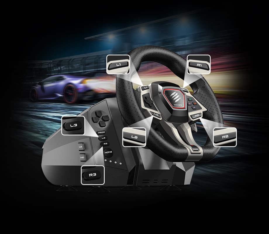 Mad Catz M.2.X. PRO Force Feedback Racing Wheel Multi platform
