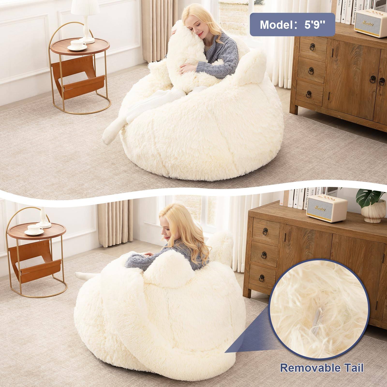 Model: 5'9"

Removable Tail