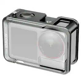 Neewer - Protective Metal Cage for DJI Osmo Action 5 Pro - with Cold Shoe & Shutter Button - Black