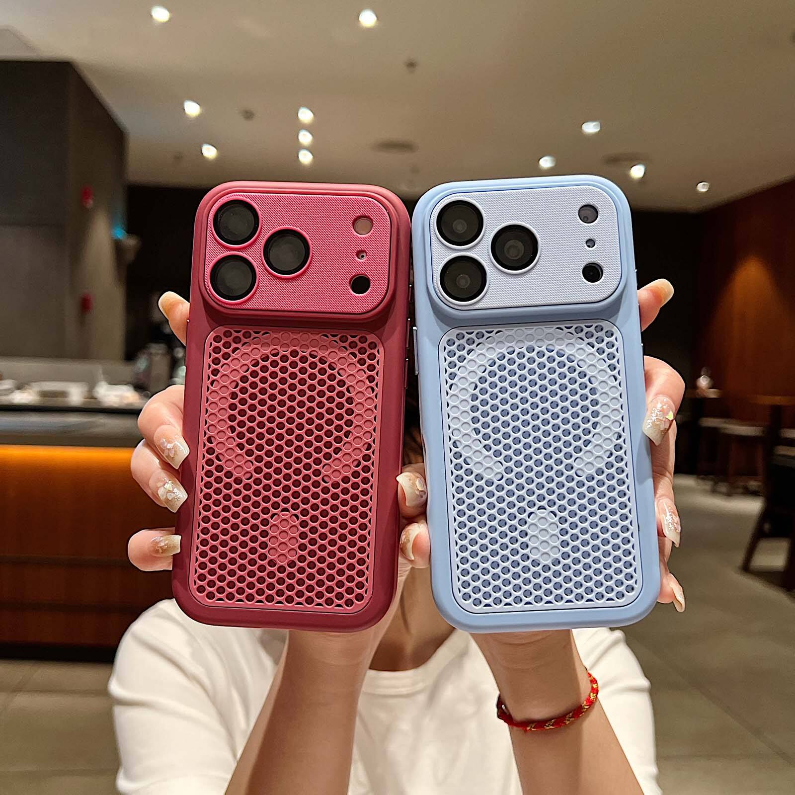 Alt View 1. UUCOVER - Magnetic Heat Dissipation Case for Apple iPhone 18 Pro Max with Camera Lens Protector Cover, Compatible with MagSafe - Red.