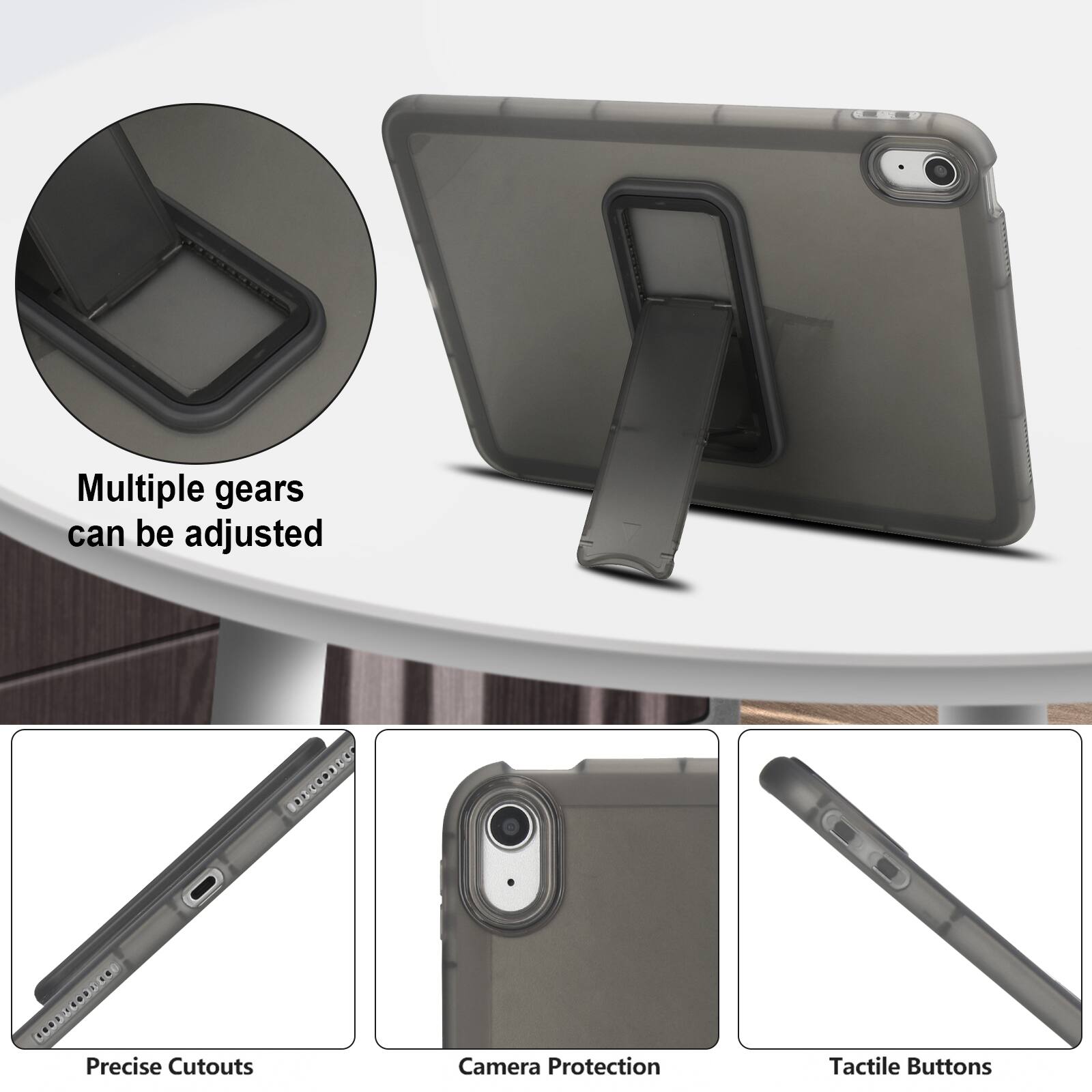 Multiple gears can be adjusted. Precise Cutouts. Camera Protection. Tactile Buttons.