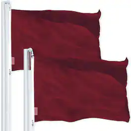 G128 - 2-Pack 2.5 x 4 ft 150D Polyester Flags, Indoor/Outdoor with Brass Grommets - Assorted Colors