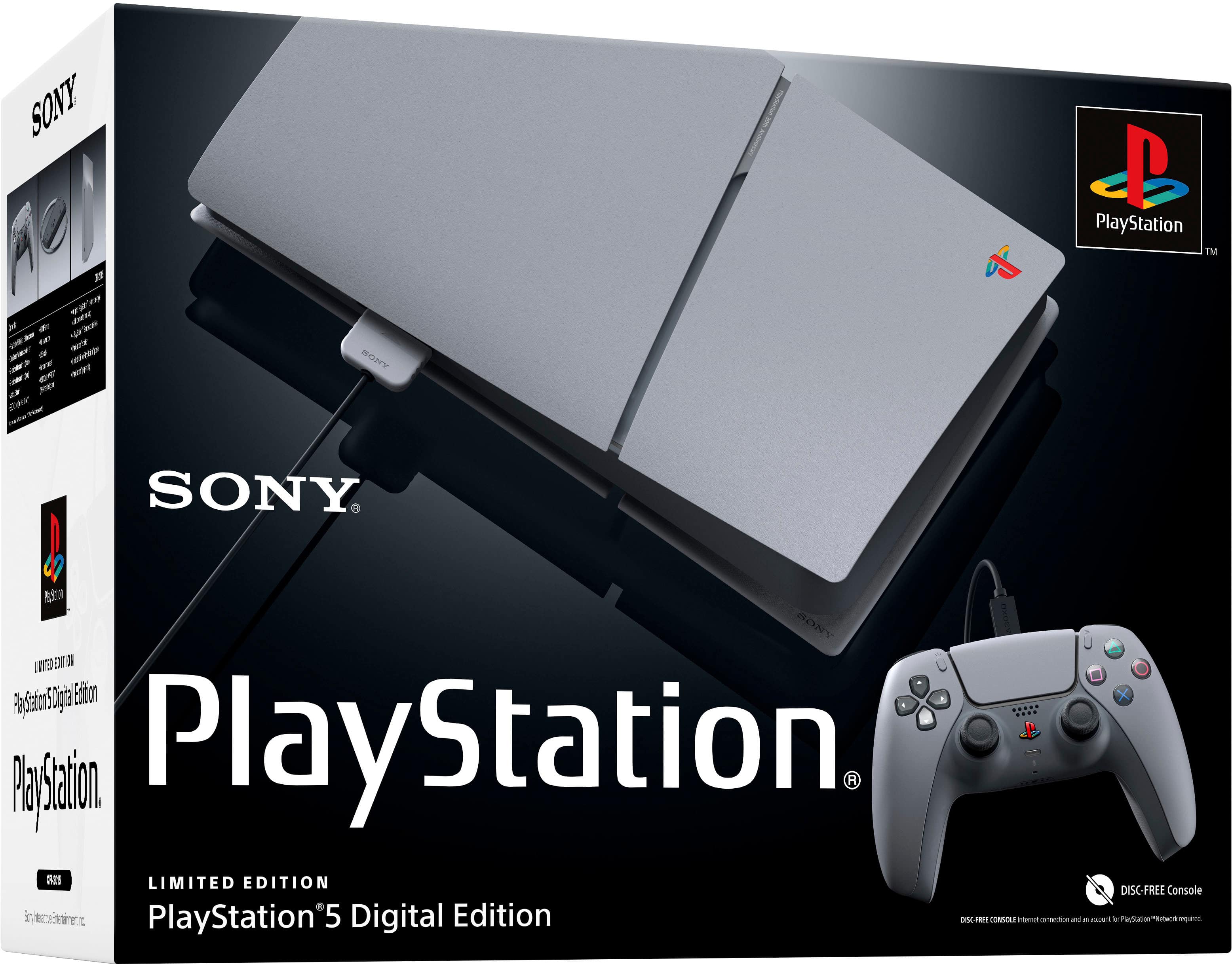 SONY PlayStation 5 - Limited Edition Digital Edition Console - No Disc Required - PlayStation 5 Digital Edition - CONSOLE ONLY.