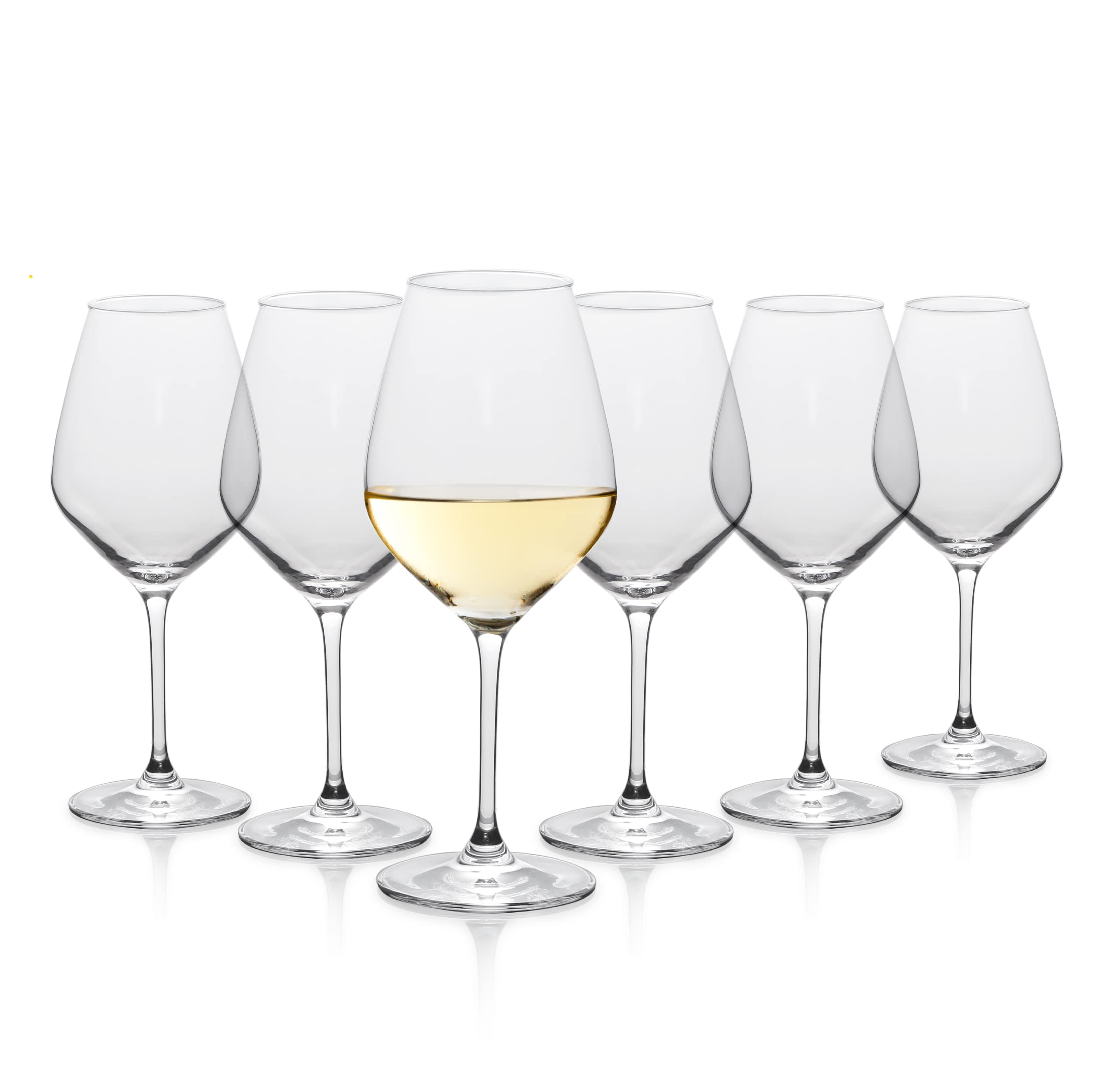 Angle. Table 12 - TABLE 12 19.25-Ounce Red Wine Glasses, Set of 6, Lead-Free Crystal, Break Resistant - Clear.