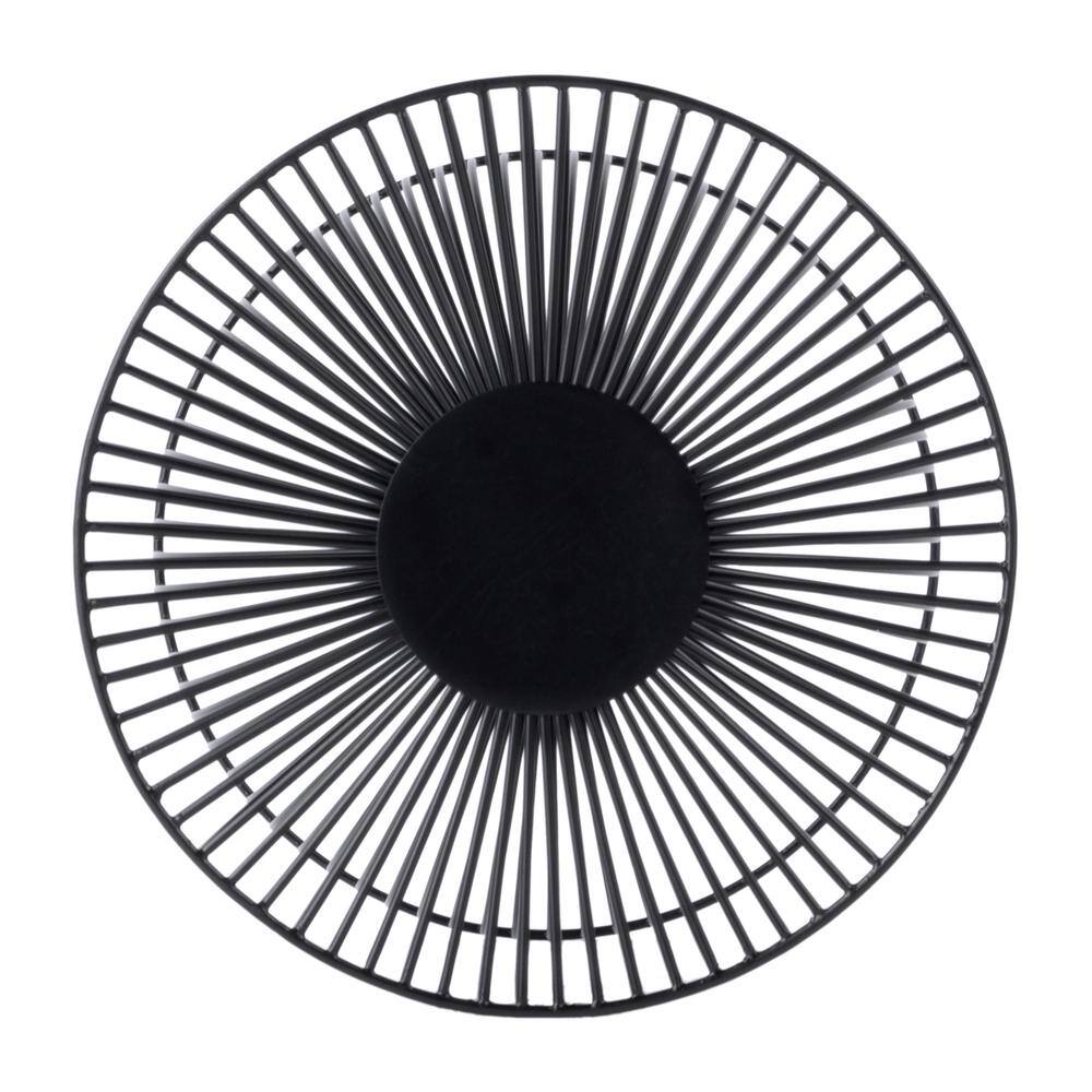 Angle. Butler Specialty - Nicola Outdoor Metal Side Table - Black.