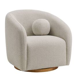 Holland Swivel Chenille Fabric Armchair by Modway - Gray