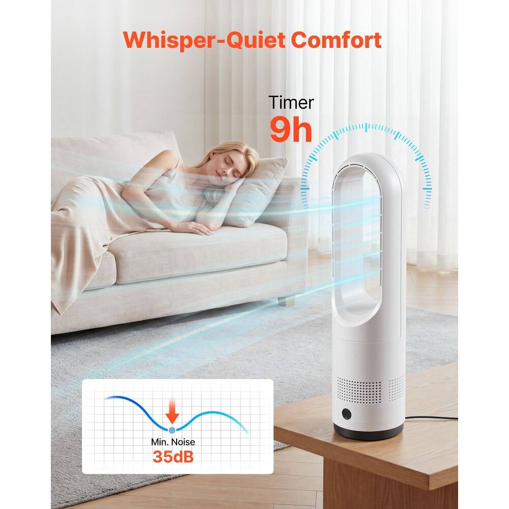 Whisper-Quiet Comfort  
Timer 9h  
Min. Noise 35dB