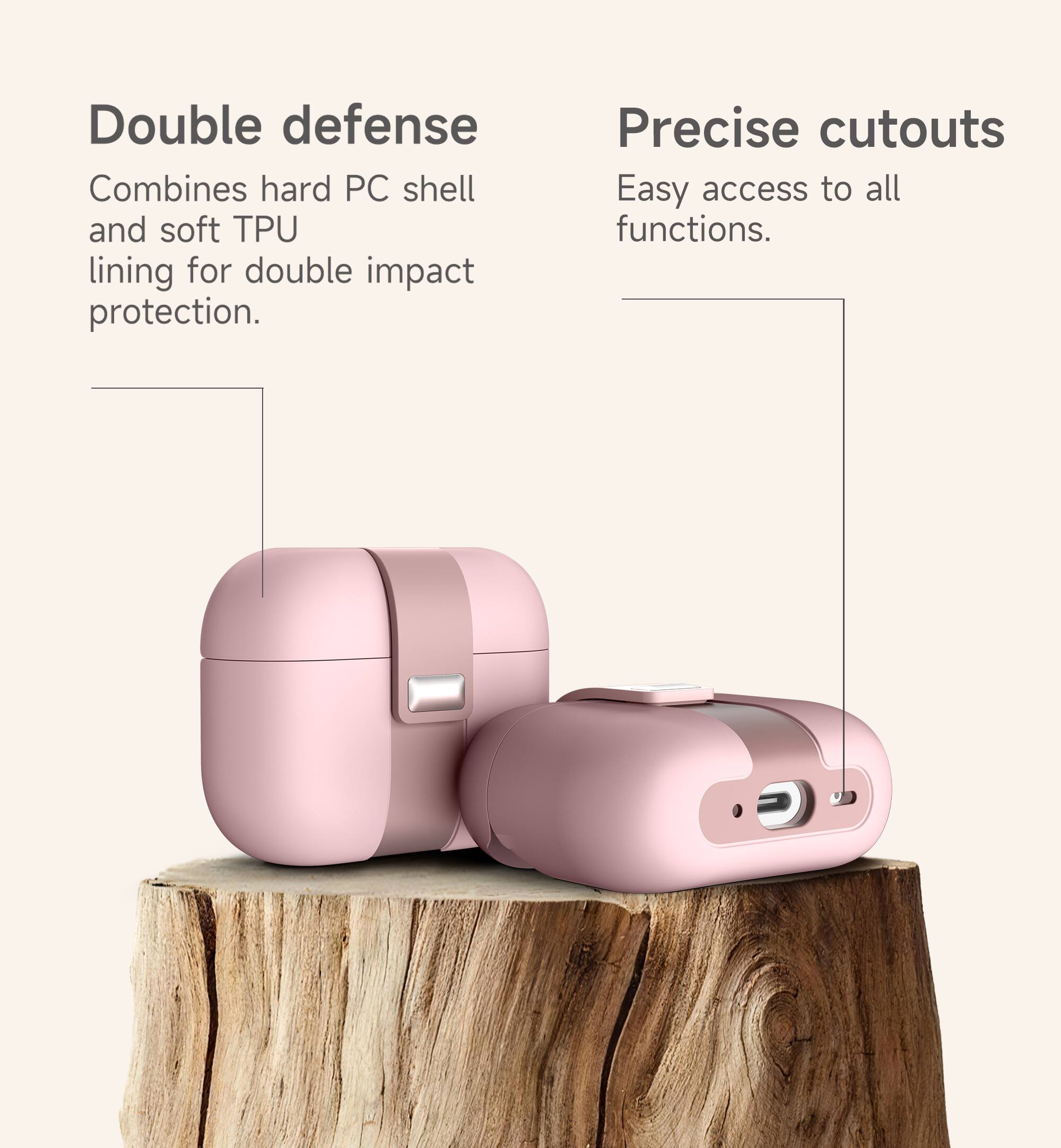 Double defense: Combines hard PC shell and soft TPU lining for double impact protection. Precise cutouts: Easy access to all functions.