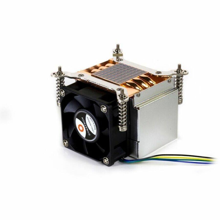 Alt View 1. Dynatron - k666r1 280100 cpu cooler lga115x 60mm copper aluminum - Black.