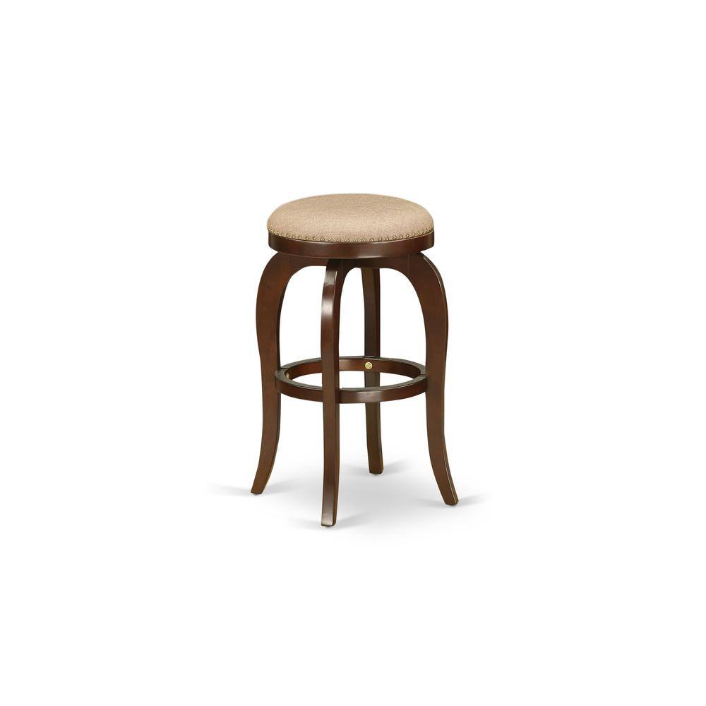 Angle. East West Furniture - Barstools Mocha - Brown.
