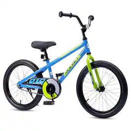 RoyalBaby - Rocket Outdoor Children's Sport Bike with Kickstand, 18 Inch - Blue