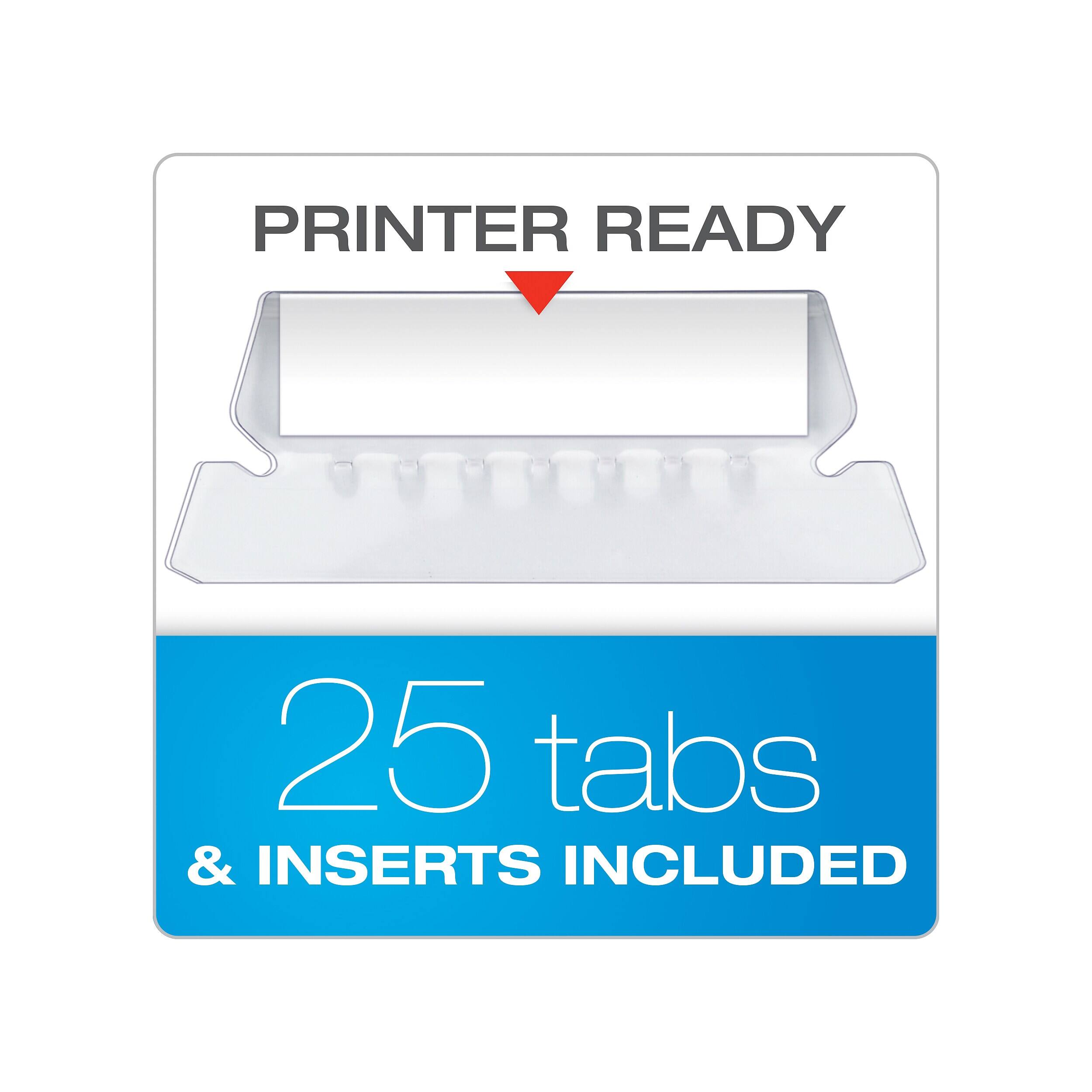 PRINTER READY  
25 tabs & INSERTS INCLUDED