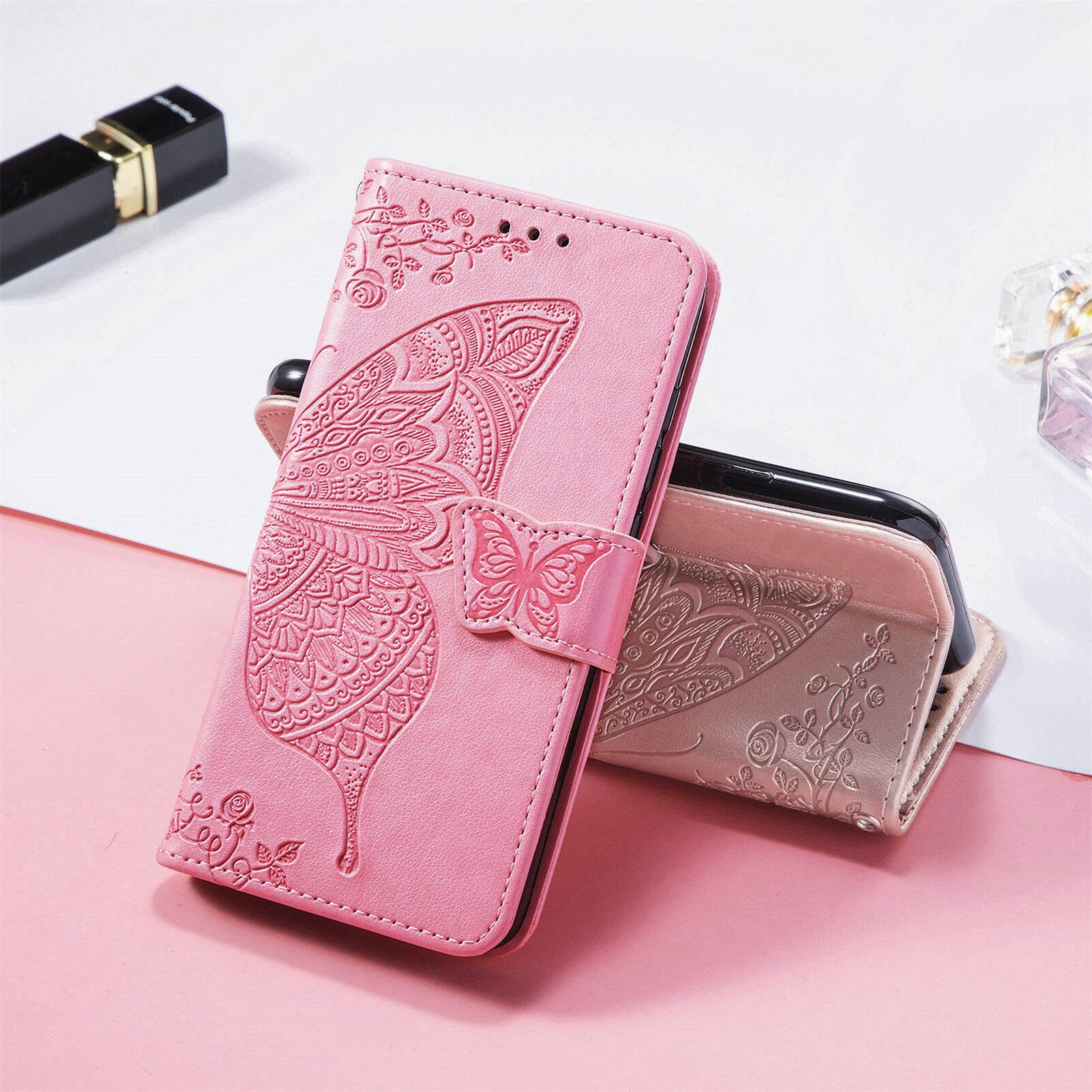 Alt View 7. UUCOVER - PU Leather Wallet Case for Motorola G 5G (2025) with Card Cash Holder, Magnetic Clasp Flip Stand Cover with Wrist Strap - Rosegold.