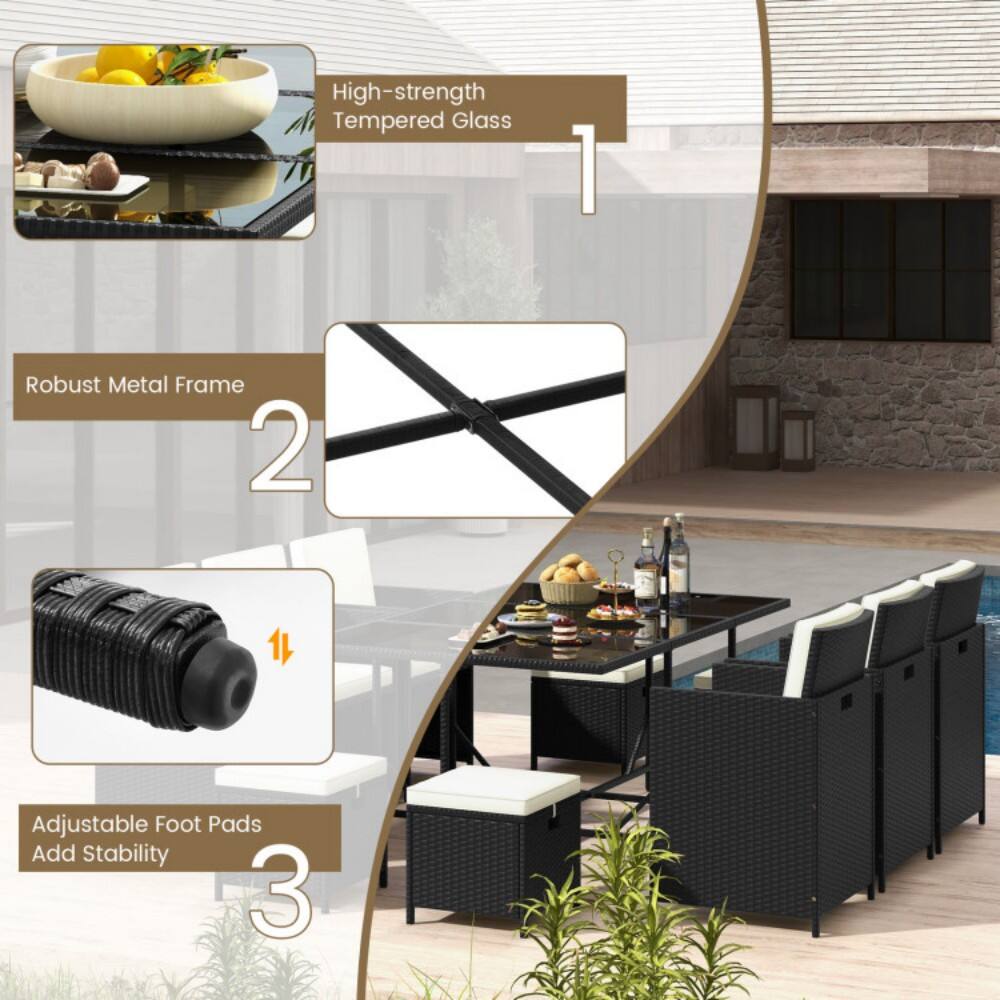 1. High-strength Tempered Glass  
2. Robust Metal Frame  
3. Adjustable Foot Pads Add Stability