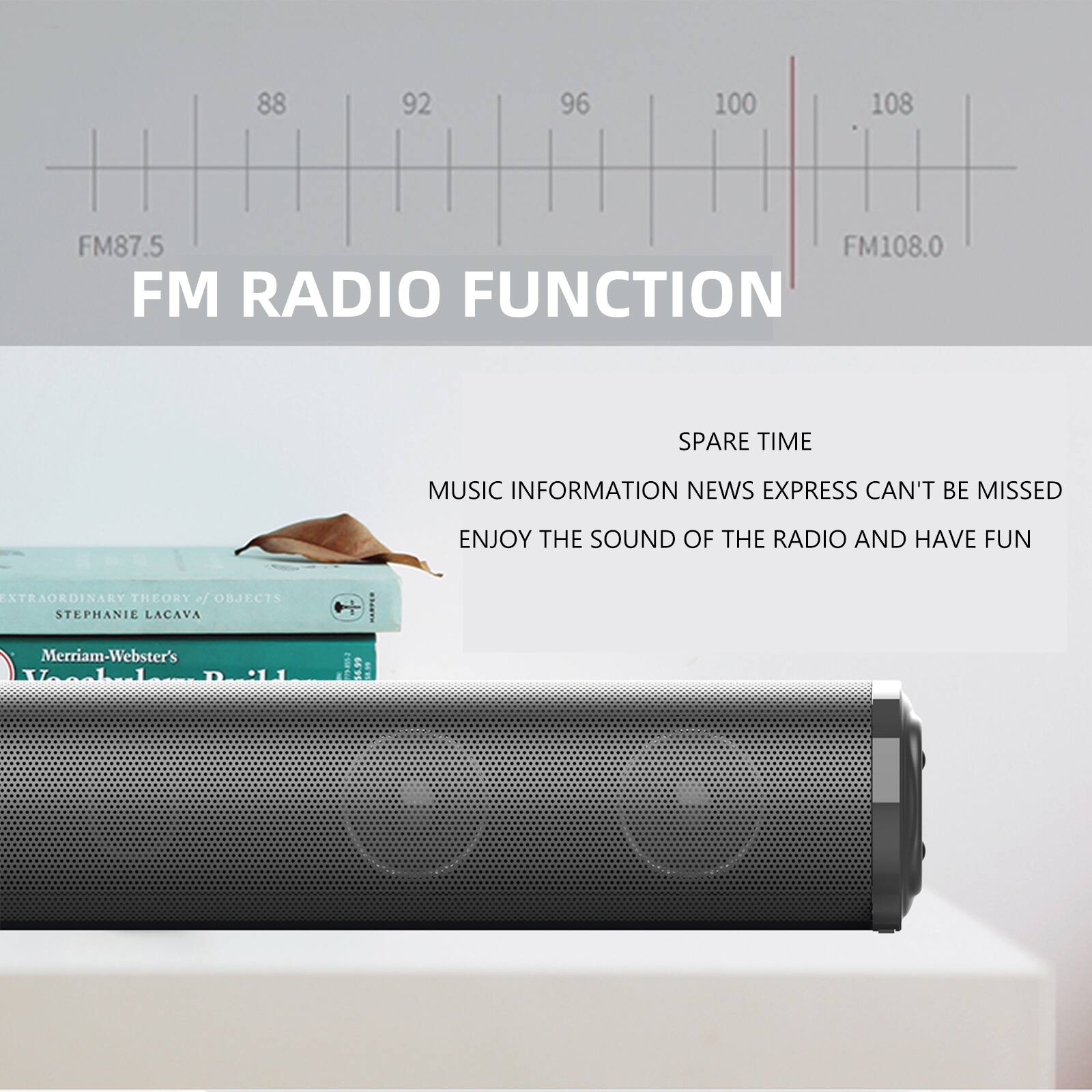 Alt View 6. Topteng - BS-10 2.0 Channel Home Theater Soundbar with Wireless Subwoofer, 3D Surround & TWS Pairing - Black - Black.