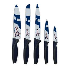 Woodrow - Detroit Tigers 5-Piece Stainless Steel Cutlery Knife Set - Multicolor