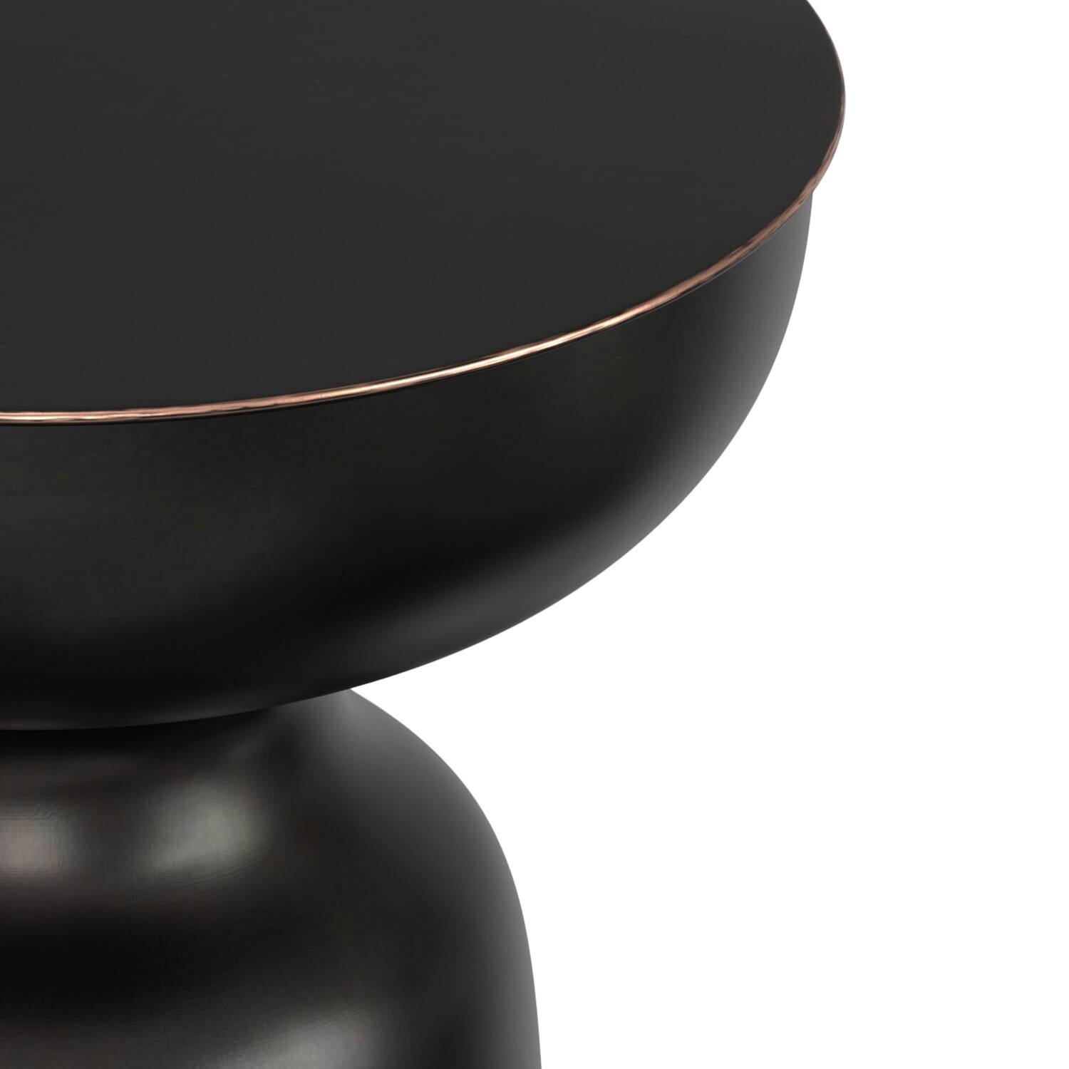 Alt View 5. Simpli Home - Toby 18 inch Wide Modern Industrial Metal Accent Table in Antique Copper Iron, Assembled - Antique Copper.