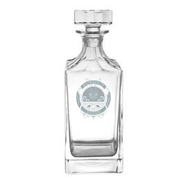 Logo Brands - Milwaukee Bucks 23.75oz. Frost Baroque Glass Decanter - Multicolor