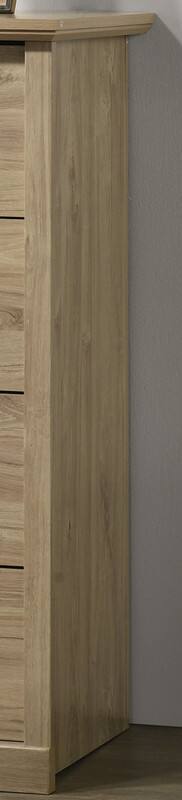 Alt View 2. Forest'nSky - Light Oak Wood 4 drawer 32 in. Wide Chest of Drawers with Black Handles for Living Room - Light Oak.