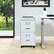 Alt View 15. OSP Home Furnishings - 2 Drawer Mobile Locking Metal File Cabinet - Gray.