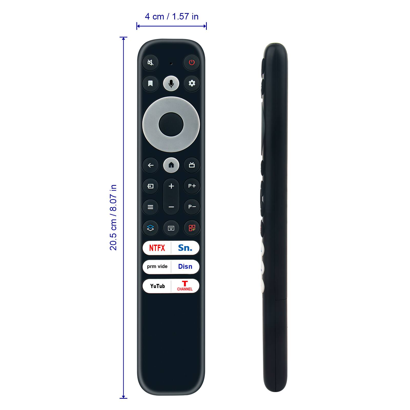 4 cm / 1.57 in

BB

in 8.07 cm 20.5

+ P+ - P- NTFX Sn. prm vide Disn

YuTub T CHANNEL