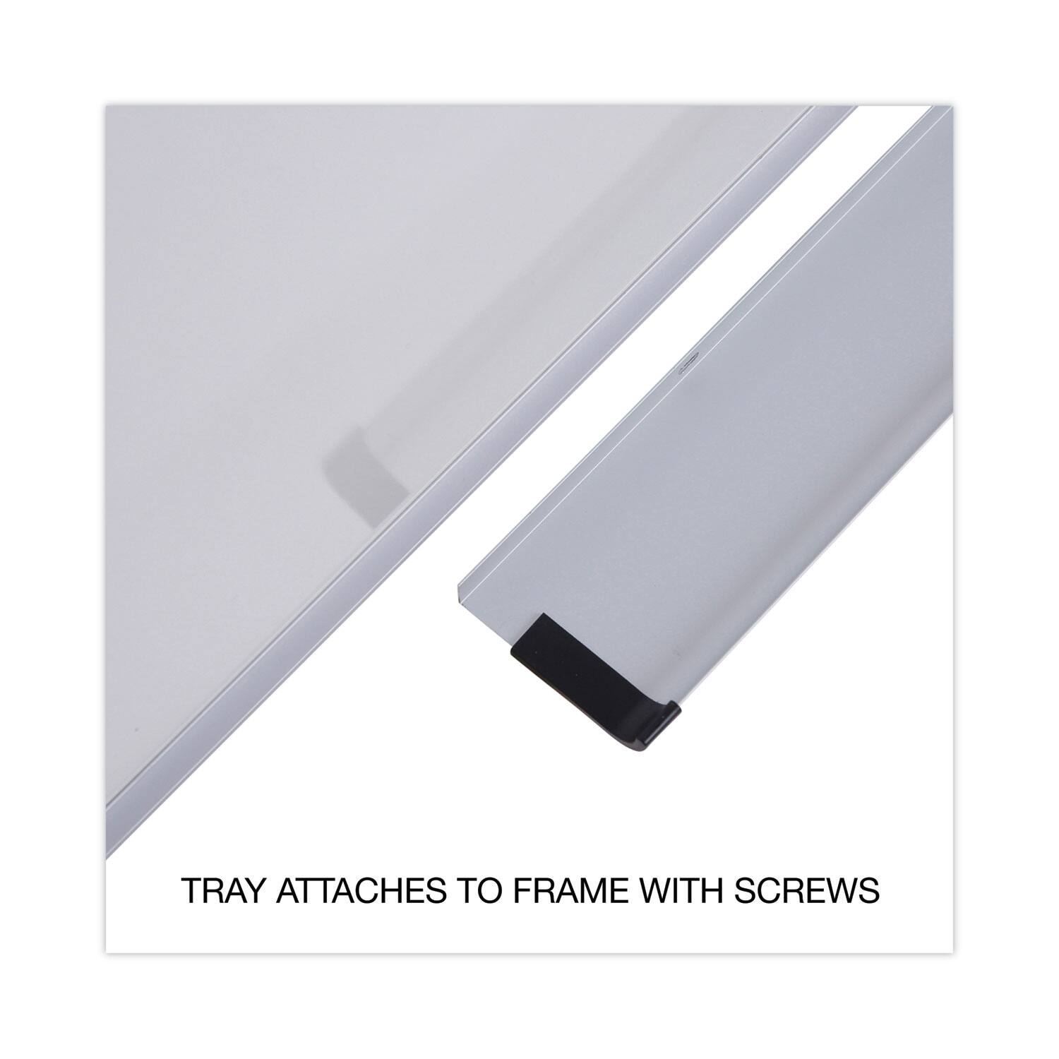 TRAY ATTACHES TO FRAME WITH SCREWS