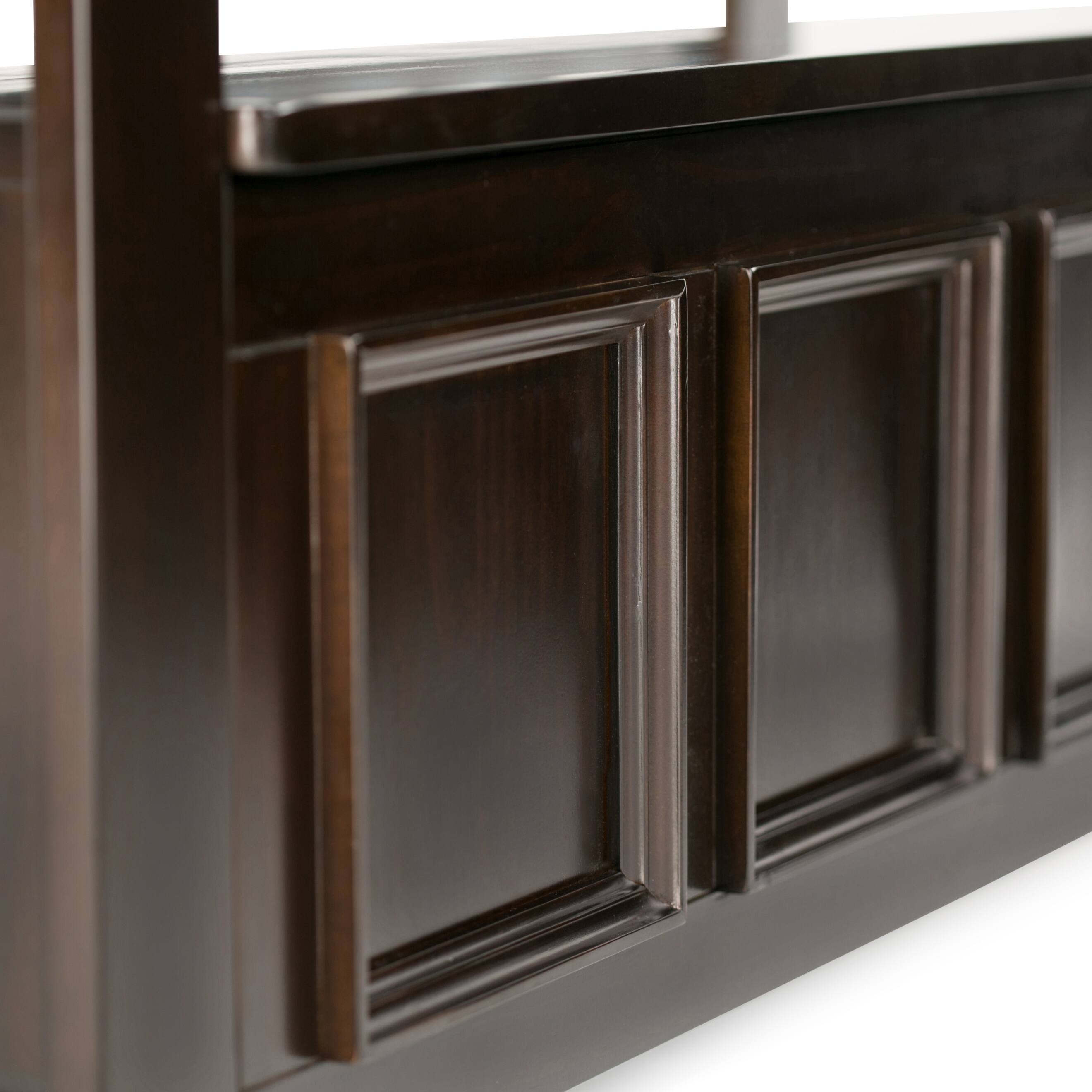 Alt View 12. Simpli Home - Amherst Entryway Storage Bench - Hickory Brown.