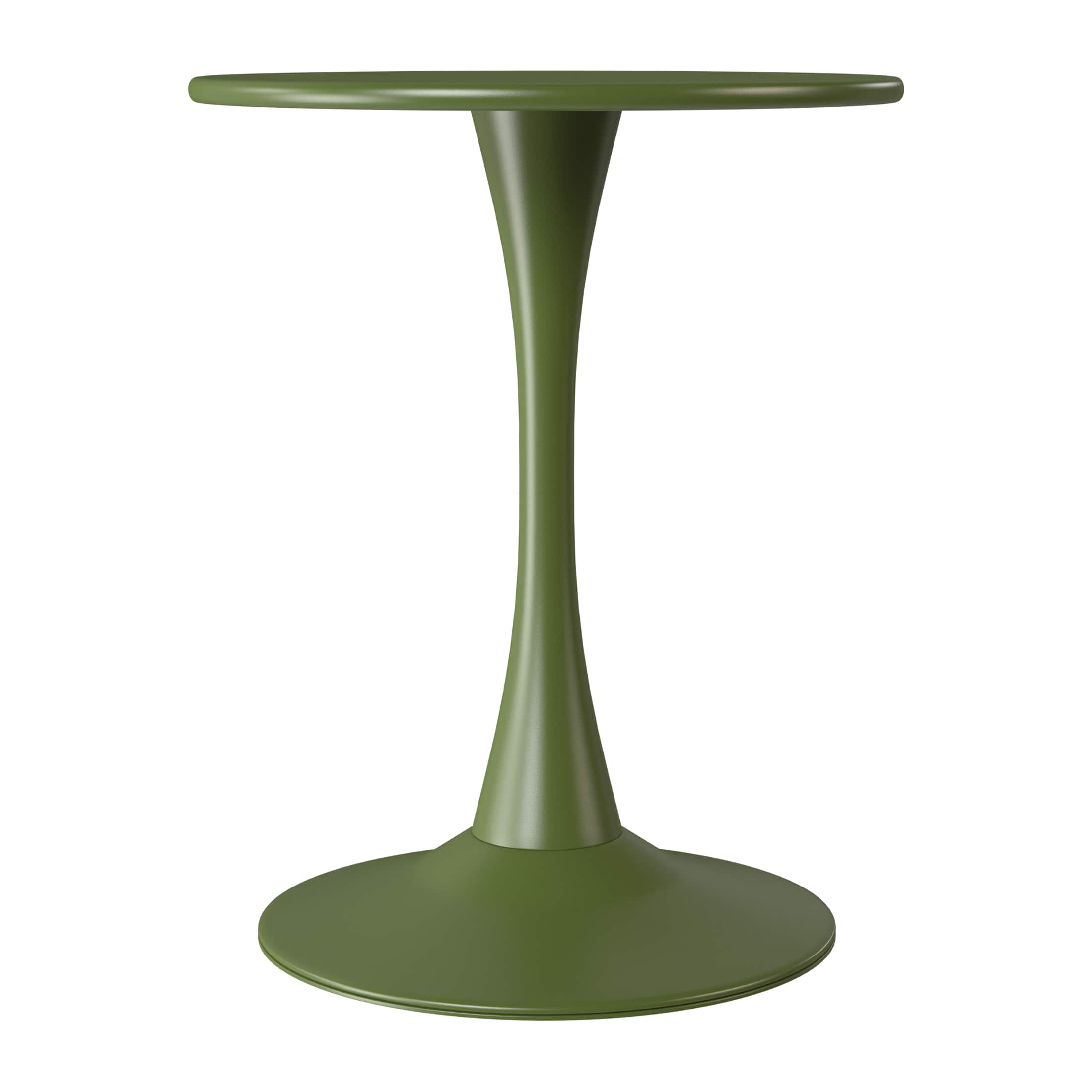 "WestinTrends - Playa 23.5"" Round Outdoor Indoor Metal Cocktail Dining Table - Olive Green" price history on PriceWatchPro