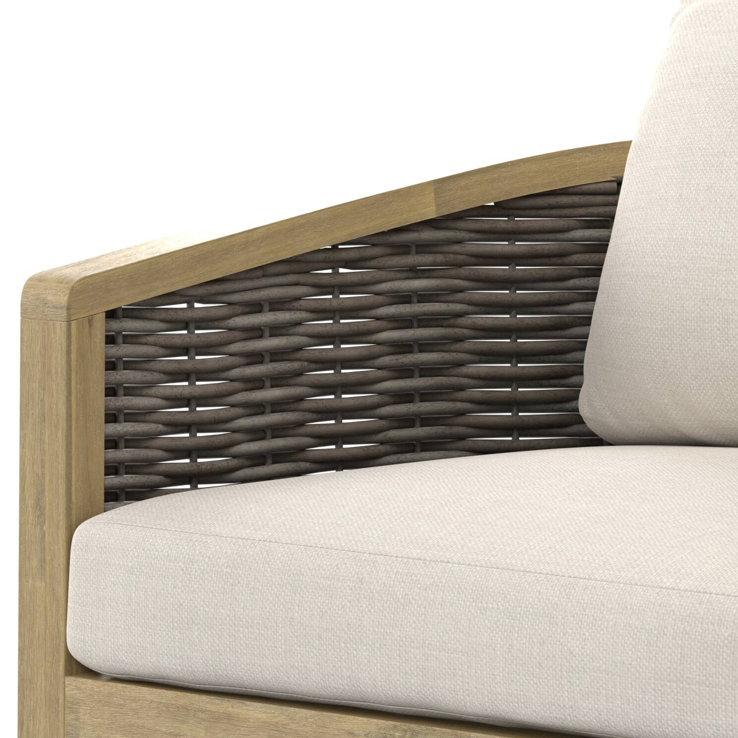 Alt View 9. Simpli Home - Parkside SOLID ACACIA WOOD 32 inch Contemporary Outdoor Conversation Chair (Set of 2) Fully Assembled - Natural.