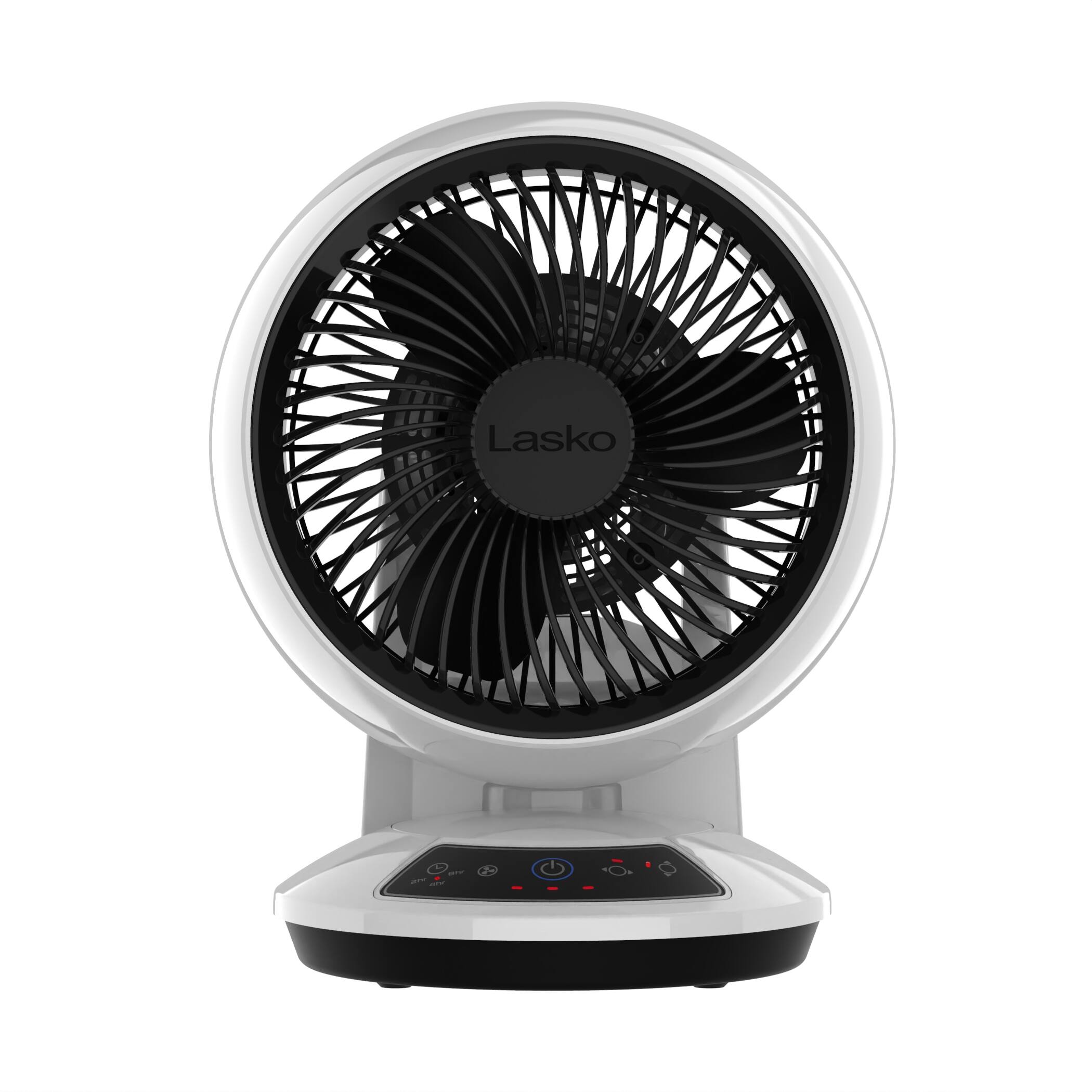 Alt View 3. Lasko - Whirlwind Orbital Motion Air Circulator Fan with Timer and Remote Control - White.