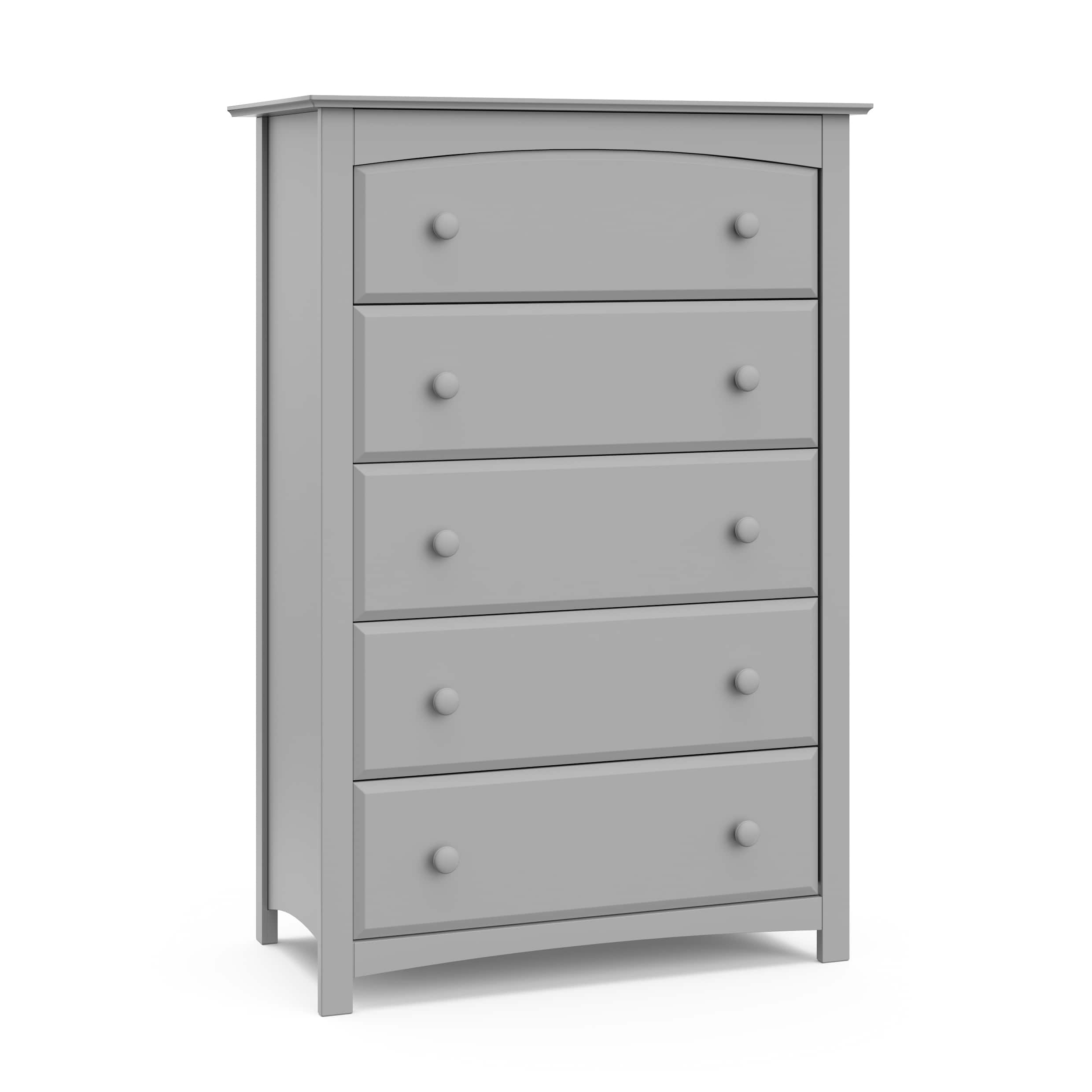 Storkcraft - Kenton 5-Drawer Dresser - Pebble Gray - Front_Zoom