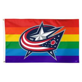 WinCraft - Columbus Blue Jackets 3' x 5' Single-Sided Deluxe Team Pride Flag - Multicolor