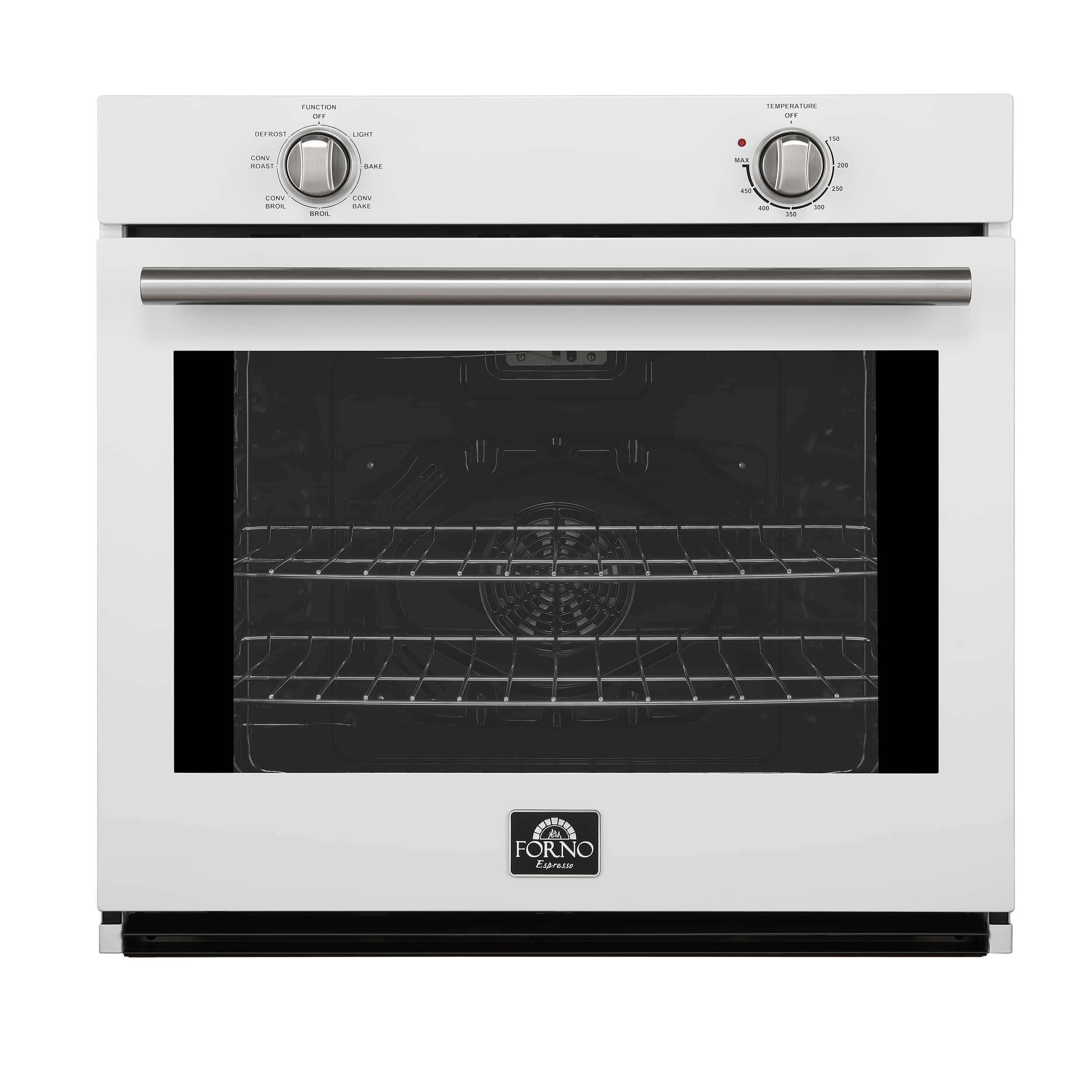 Forno Appliances - Vomero 30" 5 Cu. Ft. Built-In Electric Convection Single Wall Oven - White