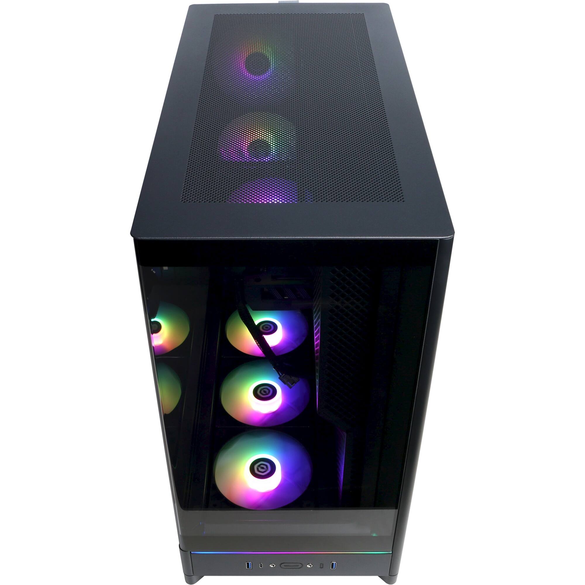 Alt View 11. CyberPowerPC - Gaming Desktop - Intel Core Ultra 5 225F - Intel Arc B580 12GB - 16GB DDR5 - 2TB PCIe 4.0 SSD - Black.