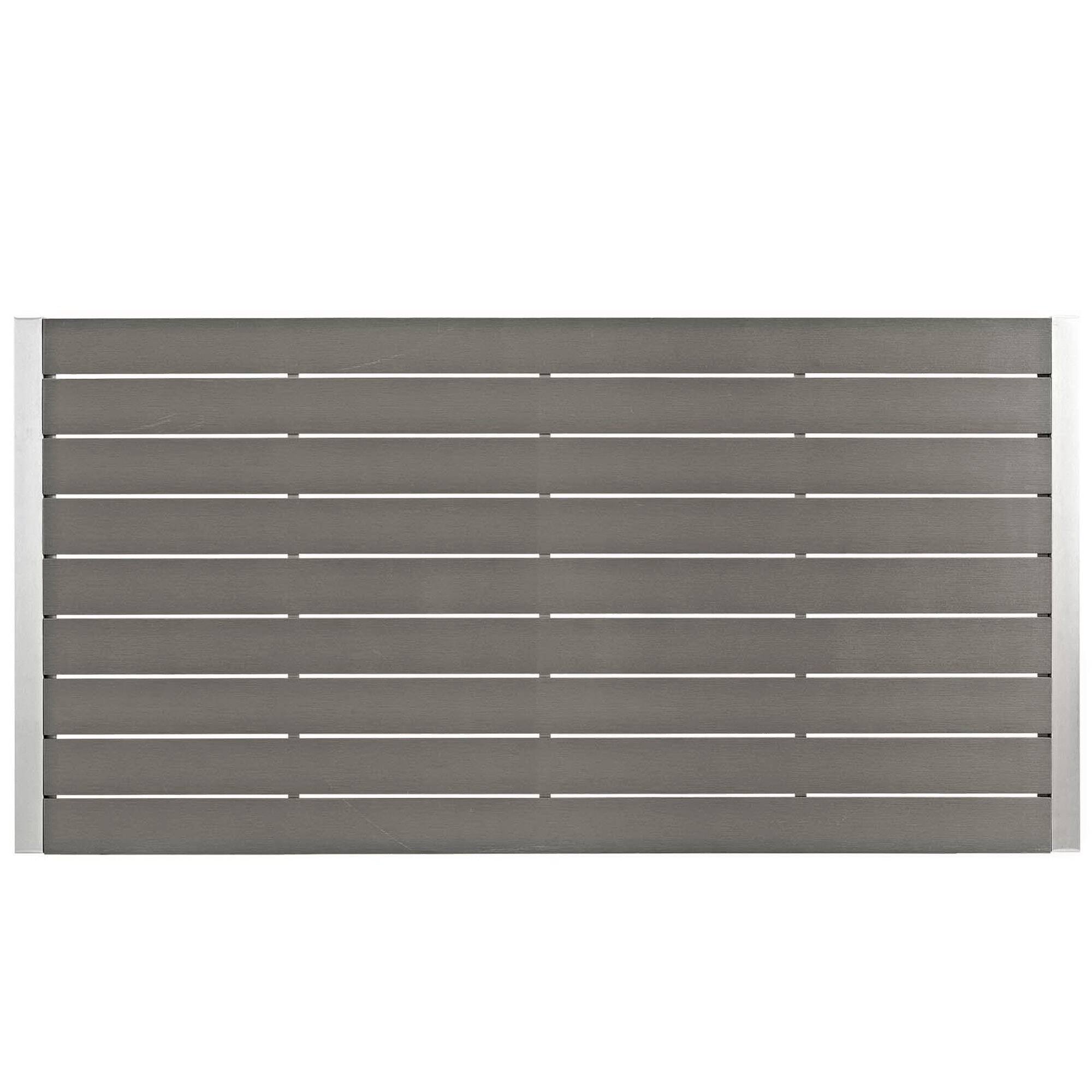 Alt View 2. Modway - Shore 9-Piece Outdoor Patio Aluminum Dining Set - Silver Black.
